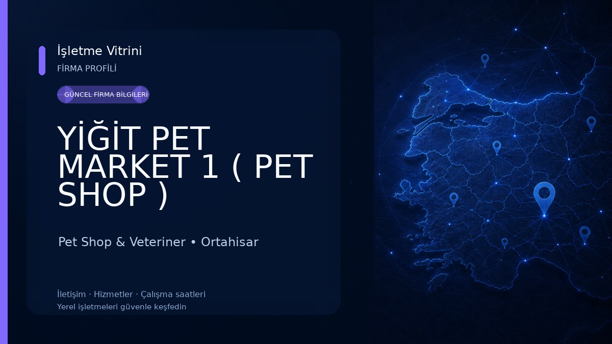 YİĞİT PET MARKET 1 ( PET SHOP )